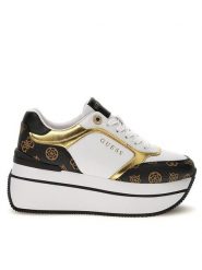 Guess Sneakersy Camrio FL7CMR FAL12 Biały. Białe obuwie sportowe damskie Guess, ze skóry, bez zapięcia. W wyprzedaży za 479.99 zł.
