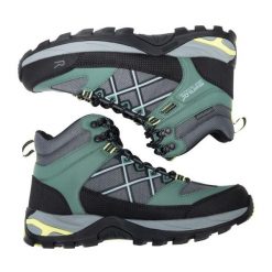 Damskie buty trekkingowe Regatta Samaris III. Zielone obuwie trekkingowe damskie Regatta, z gumy, bez zapięcia. Za 369.00 zł.
