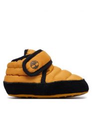 Timberland Śniegowce Crib Bootie TB0A6EF2A4L1 Brązowy jasny. Brązowe buty zimowe chłopięce Timberland, z materiału, bez zapięcia. Za 179.99 zł.