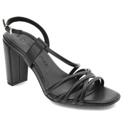 Czarne Sandały Marco Tozzi Eleganckie Obuwie Damskie. Czarne kombinezony damskie Marco Tozzi, l, bez wzorów, eleganckie, bez kołnierzyka, bez ramiączek. Za 219.00 zł.