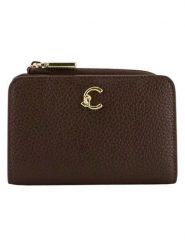 COCCINELLE Skórzany portfel w kolorze brązowym - 13 x 9 cm rozmiar: onesize. Brązowe portfele damskie Coccinelle, bez wzorów, z materiału. Za 383.80 zł.