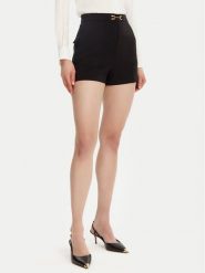 Elisabetta Franchi Szorty materiałowe SH-007-51E2-V240 Czarny Regular Fit. Czarne szorty damskie Elisabetta Franchi, bez wzorów, z materiału. W wyprzedaży za 739.99 zł.