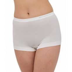 Bokserki damskie classic z wełną Brubeck COMFORT MERINO. Białe bokserki damskie Brubeck, bez wzorów, z elastanu. Za 61.99 zł.