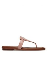 MICHAEL Michael Kors Japonki Lena 40R5LEFS1L Różowy. Czerwone klapki damskie MICHAEL Michael Kors, bez wzorów, ze lnu, bez obcasa, bez zapięcia. Za 439.99 zł.