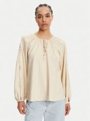 TWINSET Bluzka 251LM2QFF Beżowy Regular Fit. Brązowe bluzki damskie Twinset, xs, bez wzorów, z wiskozy, bez kołnierzyka, bez ramiączek. Za 549.99 zł.