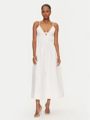 Herskind Sukienka letnia Miranda 5571172 Écru Regular Fit. Sukienki damskie Herskind, bez wzorów, z bawełny, bez ramiączek. Za 609.99 zł.
