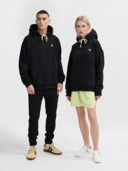 Bluza z kapturem Hummel Loose Bee. Czarne bluzy damskie Hummel, na jesień, xl, z aplikacjami, z bawełny, z kapturem. Za 255.00 zł.