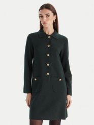 Luisa Spagnoli Sukienka dzianinowa Magilla 100109 Zielony Regular Fit. Zielone sukienki damskie Luisa Spagnoli, bez wzorów, z dzianiny, bez ramiączek. Za 1,899.00 zł.