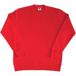 Damska Bluza Z Długim Rękawem I Okrągłym Dekoltem. Czerwone bluzy damskie SG, xs, bez wzorów, bez kaptura. Za 76.99 zł.