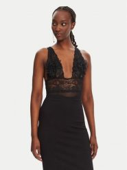 Elisabetta Franchi Body BO03452E2 110 Czarny Regular Fit. Czarne body i gorsety Elisabetta Franchi, bez wzorów, z syntetyku. Za 819.99 zł.