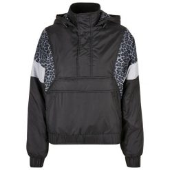 Kurtka damska Urban Classics AOP Mixed. Czarne kurtki damskie Urban Classics, m, bez wzorów, z materiału, bez kaptura. Za 247.05 zł.