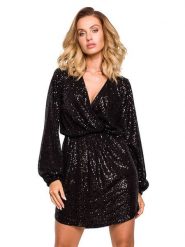 Made of emotion Sukienka w kolorze czarnym rozmiar: S. Czarne sukienki damskie Made Of Emotion, bez wzorów, bez ramiączek. Za 219.99 zł.