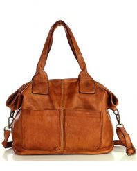 Shopper damski MARCO MAZZINI camel v169b. Brązowe shopper bag bez wzorów, z bawełny, na ramię, duże, bez dodatków. Za 529.15 zł.