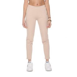 Bluza z kieszeń na co dzień na siłownię. Brązowe spodnie materiałowe damskie LEONE 1947 APPAREL, bez wzorów, z bawełny. W wyprzedaży za 101.80 zł.