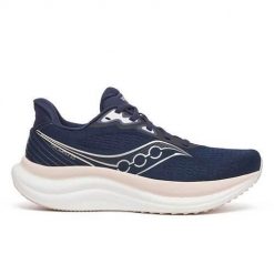 Buty do biegania damskie Saucony S11023234. Niebieskie obuwie sportowe damskie Saucony, bez zapięcia, do biegania. Za 1,122.00 zł.