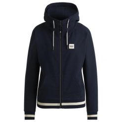 Damska bluza jeździecka Boss Equestrian Riva. Niebieskie bluzy damskie BOSS EQUESTRIAN, s, z aplikacjami, z bawełny, z kapturem. Za 620.00 zł.
