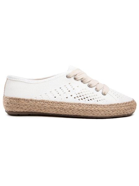 EMU Australia Espadryle Agonis Mac W12469 Biały. Białe espadryle damskie EMU Australia, bez wzorów, z materiału, bez obcasa. Za 339.99 zł.