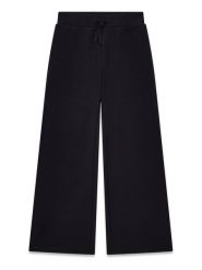 Guess Spodnie dresowe J5BQ11 K0742 Czarny Wide Leg. Czarne spodnie dresowe dziewczęce Guess, z aplikacjami, z dresówki. Za 189.99 zł.