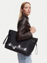 KARL LAGERFELD Torebka B3W30351 Czarny. Czarne shopper bag KARL LAGERFELD, ze skóry, bez dodatków. Za 849.99 zł.