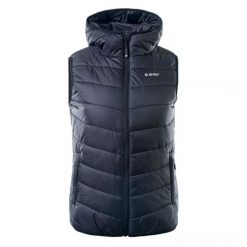 Kamizelka damska pikowana Hi-Tec Lady Solnis - czarna, Rozmiar M. Czarne kamizelki damskie Hi-tec, na jesień, m, bez wzorów, bez kaptura. Za 134.99 zł.