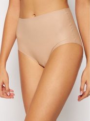 Chantelle Figi klasyczne z wysokim stanem Soft Stretch Plus Size C11370 Beżowy. Brązowe figi Chantelle, bez wzorów, z syntetyku. Za 59.99 zł.