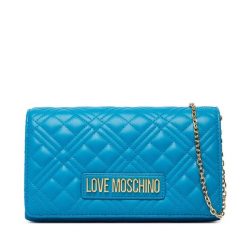 Torebka LOVE MOSCHINO. Niebieskie torebki wieczorowe damskie Love Moschino, bez wzorów, bez dodatków. Za 609.99 zł.