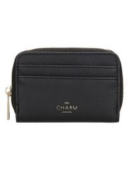 Charm Portfel "Birmingham" w kolorze czarnym - 12,5 x 8,5 x 2,5 cm rozmiar: onesize. Czarne portfele damskie Charm, bez wzorów, z materiału. Za 43.99 zł.