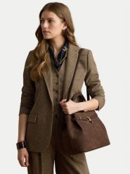 LAUREN RALPH LAUREN Torebka 431P18464003 Brązowy ciemny. Brązowe kuferki damskie Lauren Ralph Lauren, z nubiku, bez dodatków. Za 2,399.00 zł.