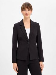 Comma bluza w stylu marynarki Kobiety Sztuczne włókno czarny, 34. Czarne bluzy damskie comma, s, bez wzorów, z włókna, bez kaptura. Za 649.95 zł.