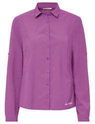 Koszula podróżnicza damska Vaude Rosemoor LS Shirt IV. Czerwone koszule damskie Vaude, s, bez wzorów, z materiału, bez kołnierzyka, bez ramiączek. Za 302.49 zł.