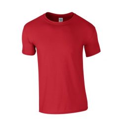 Koszulka Softstyle Dla Dorosłych Unisex. Czerwone bluzki damskie GILDAN, m, bez wzorów, sportowe, bez kołnierzyka, bez ramiączek. Za 29.99 zł.