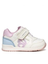 Geox Sneakersy Rishon B450LA 0BCEW C1206 Beżowy. Brązowe buty sportowe dziewczęce Geox, bez wzorów, ze skóry, bez zapięcia. Za 129.99 zł.