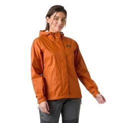 Damska kurtka wodoodporna Helly Hansen Loke. Brązowe kurtki damskie Helly Hansen, xl, bez wzorów, z materiału, bez kaptura. Za 547.50 zł.