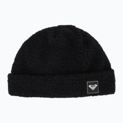 Czapka zimowa damska ROXY Valwood. Czarne czapki damskie Roxy, na zimę, bez wzorów, z materiału. Za 159.99 zł.
