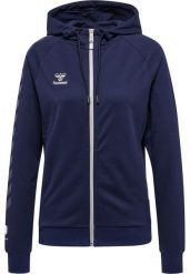 Damska bawełniana bluza z kapturem zapinana na zamek Hummel Move Grid. Niebieskie bluzy damskie Hummel, na wiosnę, xs, bez wzorów, z bawełny, z kapturem. Za 236.50 zł.