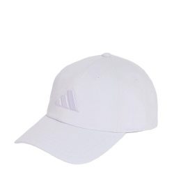 Czapka DAD CAP TONAL LOGO. Fioletowe czapki z daszkiem damskie Adidas, bez wzorów, z bawełny. Za 109.00 zł.