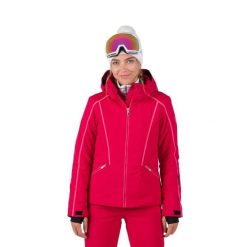 Kurtka narciarska Rossignol W Flat czerwona. Czerwone kurtki sportowe damskie Rossignol, na zimę, l, bez wzorów, bez kaptura. W wyprzedaży za 1,159.45 zł.