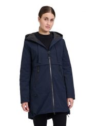 Betty Barclay Płaszcz zimowy w kolorze granatowym rozmiar: 44. Niebieskie płaszcze damskie Betty Barclay, na zimę, bez wzorów, z puchu, bez kaptura. Za 347.99 zł.