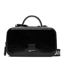 Torebka Karl Lagerfeld Jeans. Czarne torebki klasyczne damskie Karl Lagerfeld Jeans, z jeansu, bez dodatków. Za 559.99 zł.