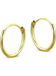 Revoni Złote kolczyki-kreole rozmiar: onesize. Żółte kolczyki damskie Revoni, złote. Za 232.23 zł.