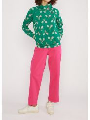 Blutsgeschwister Bluza "Oh So Nettkiss" w kolorze zielonym rozmiar: XS. Zielone bluzy damskie Blutsgeschwister, xs, bez wzorów, z bawełny, bez kaptura. Za 114.17 zł.