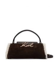 KARL LAGERFELD Torebka B4W30313 Brązowy ciemny. Brązowe torebki klasyczne damskie KARL LAGERFELD, bez dodatków. Za 1,149.00 zł.