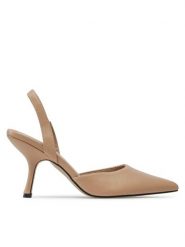 Jenny Fairy Sandały LS5925-01 Beżowy. Brązowe sandały damskie Jenny Fairy, bez wzorów, ze skóry, bez obcasa, na szpilce, bez zapięcia. Za 159.99 zł.