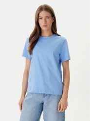 Calvin Klein T-Shirt 20s Classic Logo LV147C857G Niebieski Regular Fit. Niebieskie t-shirty damskie Calvin Klein, l, bez wzorów, z bawełny, bez kołnierzyka. Za 169.99 zł.