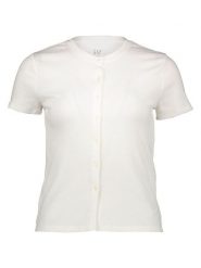 GAP Bluzka w kolorze białym rozmiar: XL. Białe bluzki damskie GAP, xl, bez wzorów, bez kołnierzyka, bez ramiączek. Za 68.95 zł.