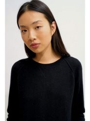 AUTHENTIC CASHMERE Kaszmirowy sweter "Etret" w kolorze czarnym rozmiar: M. Czarne swetry klasyczne damskie AUTHENTIC CASHMERE, m, z kaszmiru, bez kołnierzyka. Za 347.99 zł.