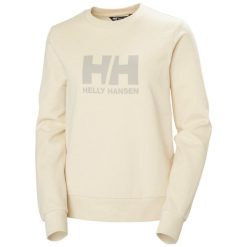 Kobieca bluza z okrągłym dekoltem Helly Hansen Logo 2.0. Białe bluzy damskie Helly Hansen, bez wzorów, bez kaptura. Za 337.25 zł.