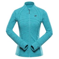 Bluza damska turystyczna szybkoschnąca Alpine Pro Golla 2. Niebieskie bluzy damskie Alpine Pro, xl, bez wzorów, z elastanu, bez kaptura. Za 299.00 zł.