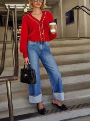 LA Angels Kardigan w kolorze czerwonym rozmiar: S. Czerwone kardigany damskie LA Angels, s, bez wzorów. Za 152.99 zł.