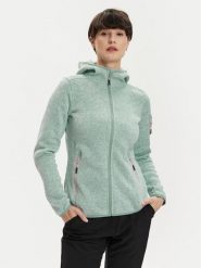 CMP Bluza 3H19826 Zielony Regular Fit. Zielone bluzy damskie CMP, bez wzorów, z syntetyku, bez kaptura. Za 199.99 zł.